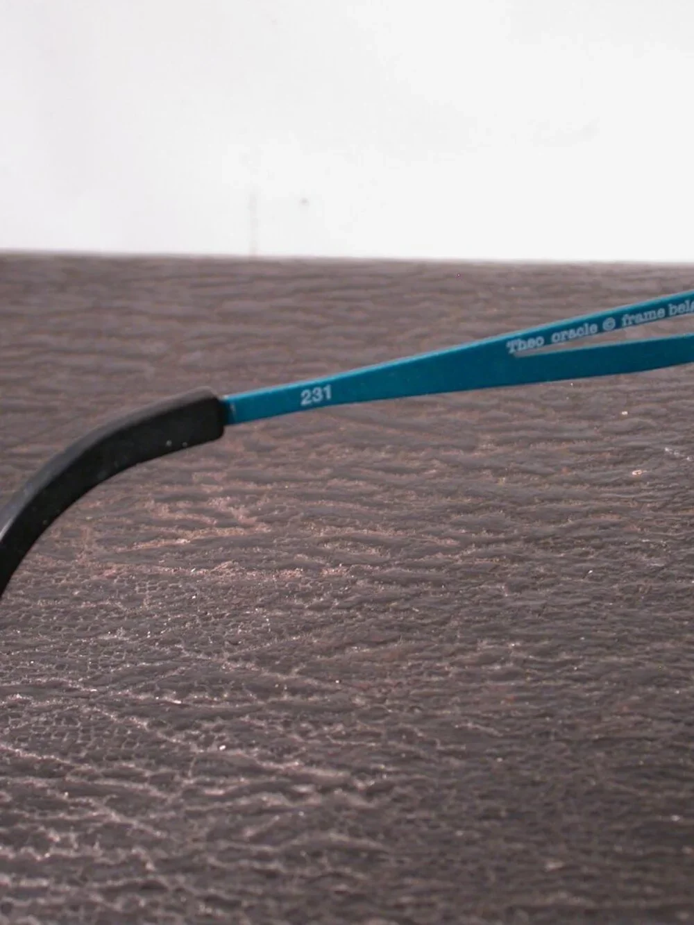 Theo Oracle Brown and Blue Modern Art Eyeglasses Spectacles  Made in Belgium